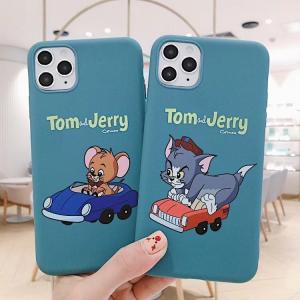 【MC13】Tom and Jerry ❤ カップル iPhone11/Pro/Max  可愛い   iPhoneケース  ソフトケース  iPhone Max/Xr/XS/X/6/7/8/Plus