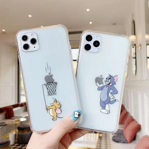 【MC41】Tom and Jerry ❤ カップル  iPhoneケース かわいい iPhone11/Pro/Max  iPhone7/8/Plus/X/XS/Xr/Max