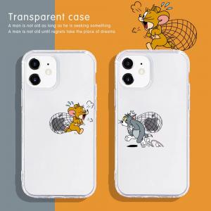 【S341】トムとジェリー ❤️ Tom and Jerry  ❤️   iPhoneケース  ❤️  透明  ❤️  かわいい  ❤️  iPhone/Pro/Max