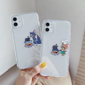 【MP31】Tom and Jerry  ❤️  かわいい  ❤️  透明  ❤️  iPhoneケース  耐衝撃ケース