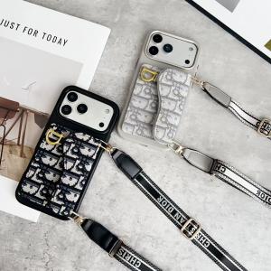 【AS02】クリスチャン·ディオール CHRISTIAN DIOR ❤️ スマホ ショルダー ケース ストラップ おしゃれ ❤️ ハイブランド ❤️ ブランド ❤️ スマホケース ❤️ iphone