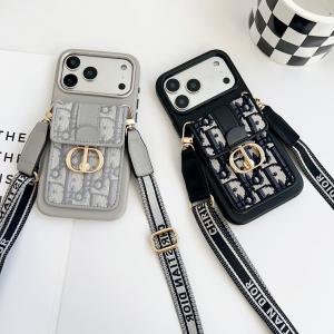 【AS08】クリスチャン·ディオール CHRISTIAN DIOR ❤️ スマホ ショルダー ケース ストラップ おしゃれ ❤️ ハイブランド ❤️ ブランド ❤️ スマホケース ❤️ iphone