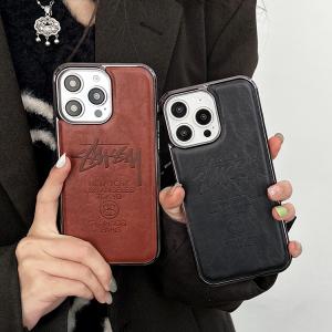 【AM36】ストゥーシー ❤️ Stussy ❤️ レザー ❤️ 高品質 ❤️ ファッション❤️ iPhoneケース ❤️ スマホケース