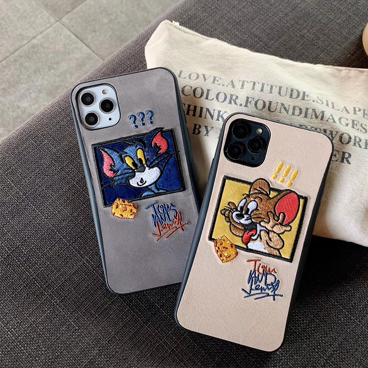 Kumacase Iphoneケース Iphone アクセサリー Apple Watchアクセサリー Airpodアクセサリ Ipadアクセサリーー 通販 Mc47 Tom And Jerry 刺繍 Iphoneケース カップル Iphone11 Pro Max Iphone6 7 8 Plus X Xs Xr Max